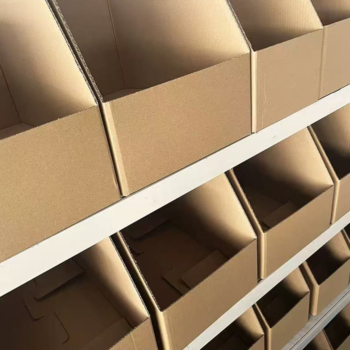 10 Pcs Slanted Storage Display Boxes Office Document Cardboard Organiser