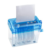 A6 Manual Paper Shredder Portable 3mm Strip Cut with Bin