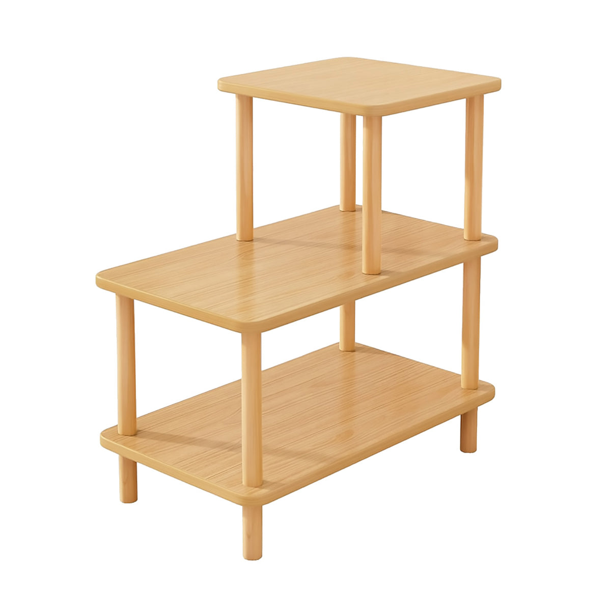 3-Tier Sofa Side Table Storage Shelf