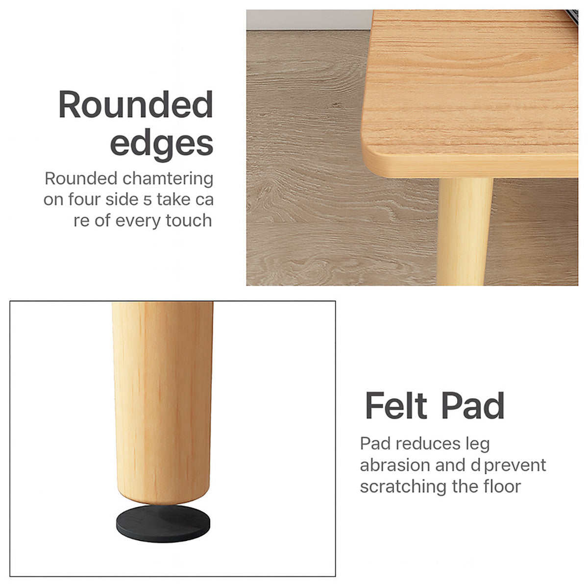 3-Tier Sofa Side Table Storage Shelf