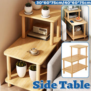 3-Tier Sofa Side Table Storage Shelf