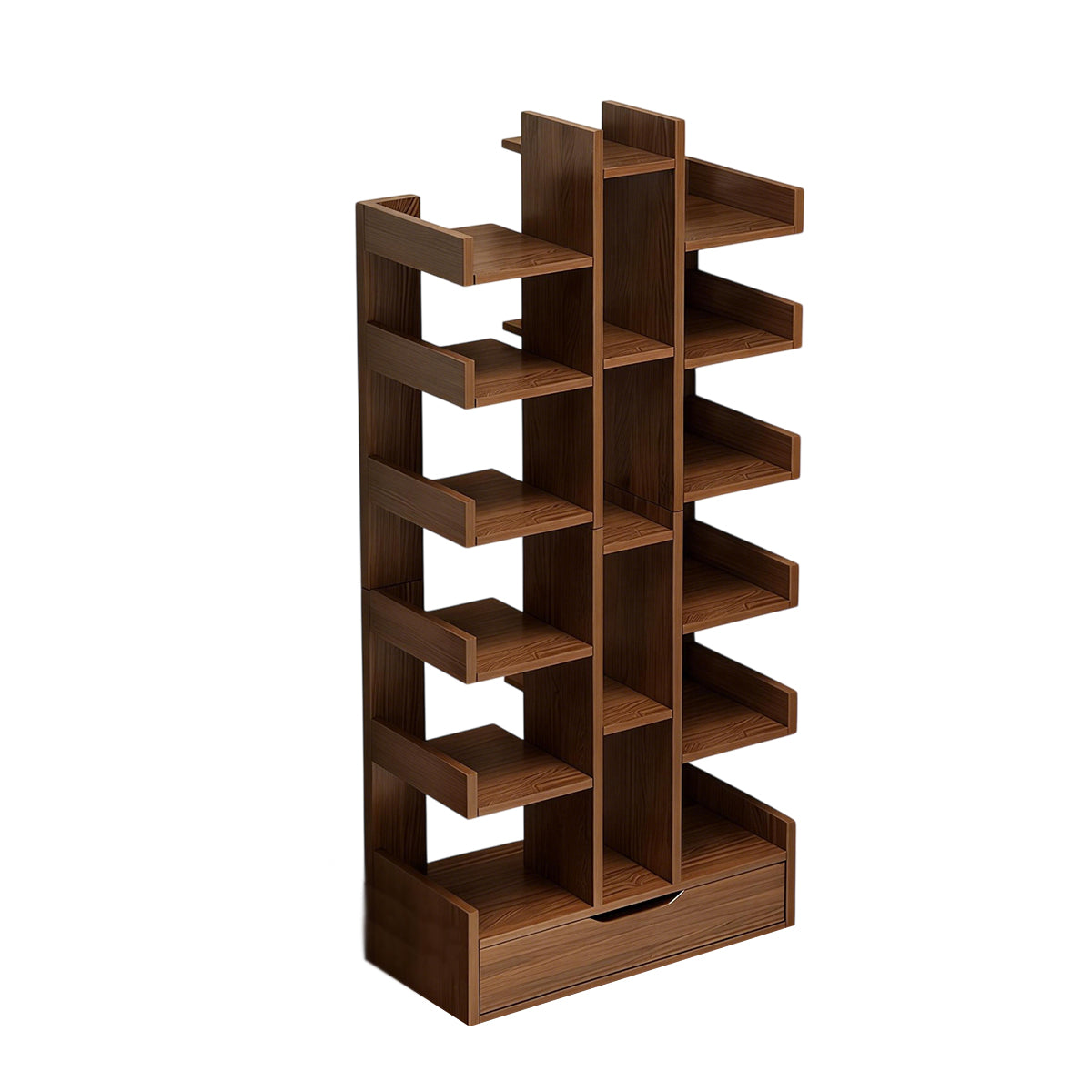 Multi-Layer Freestanding Storage Rack for Books