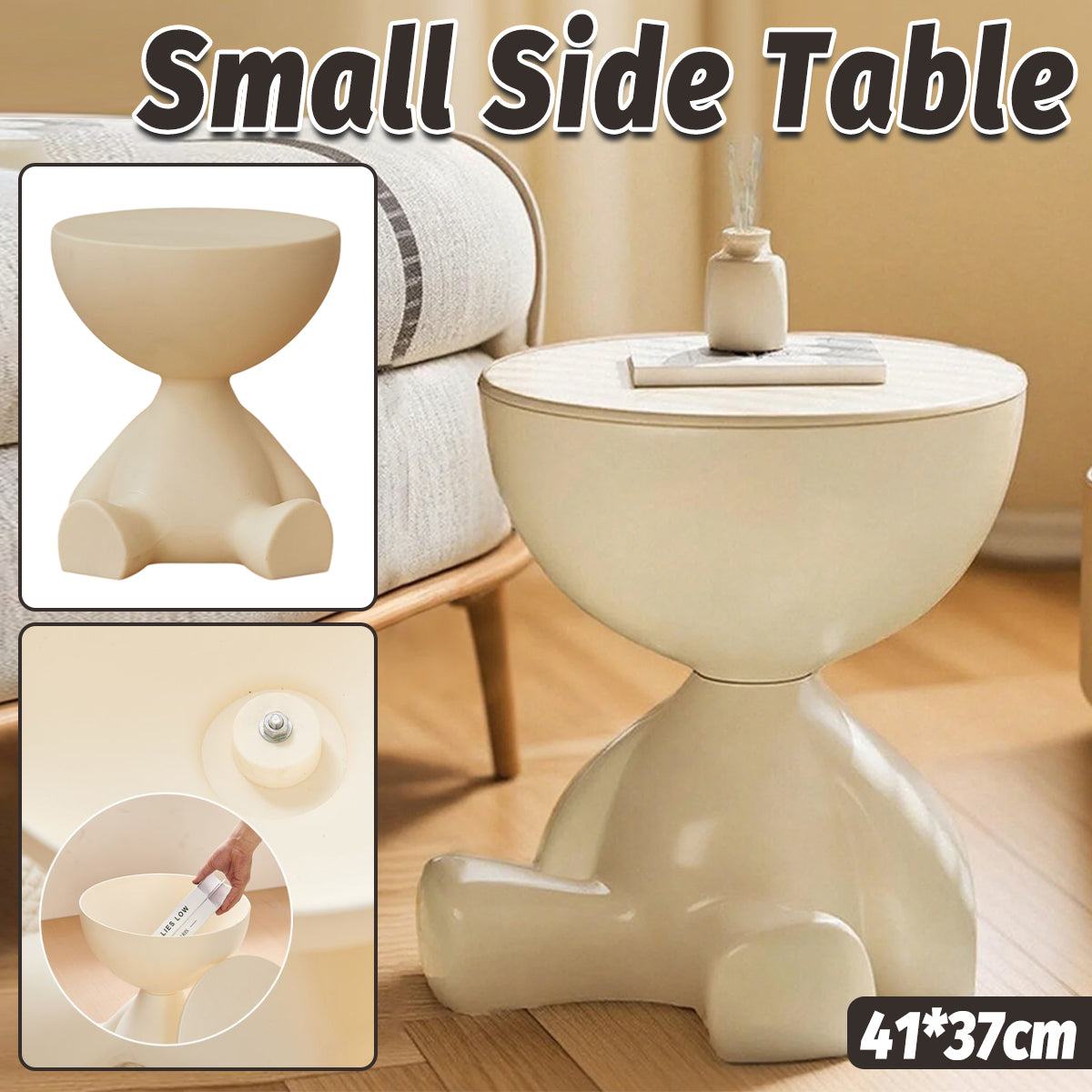 Creative Small Coffee Table with Hidden Storage Design