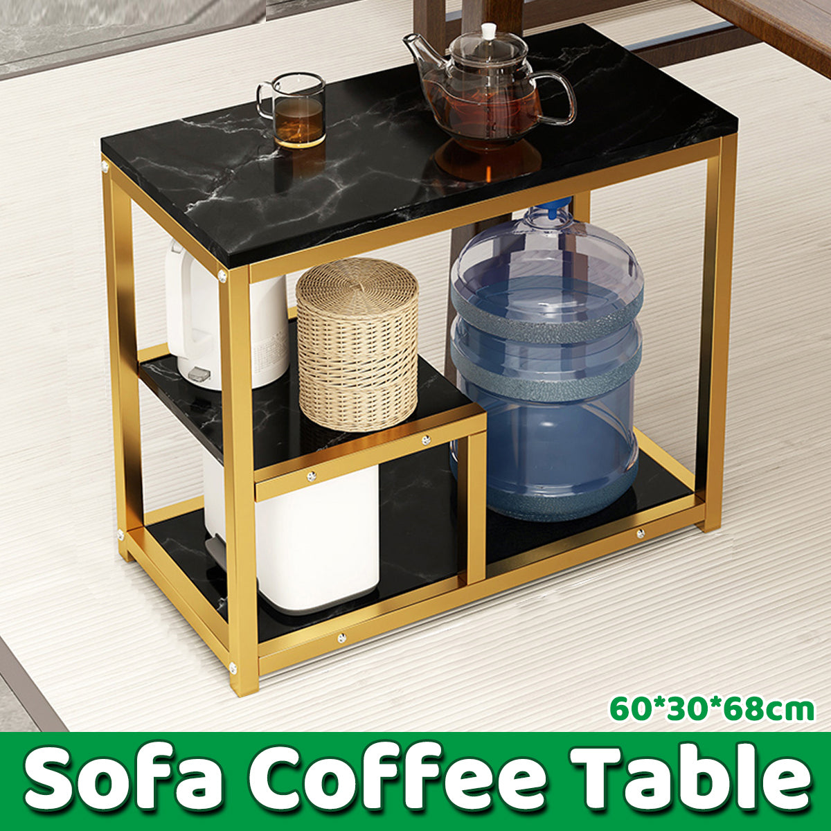 Marble Coffee Table Nesting Sofa Side Bed End Table