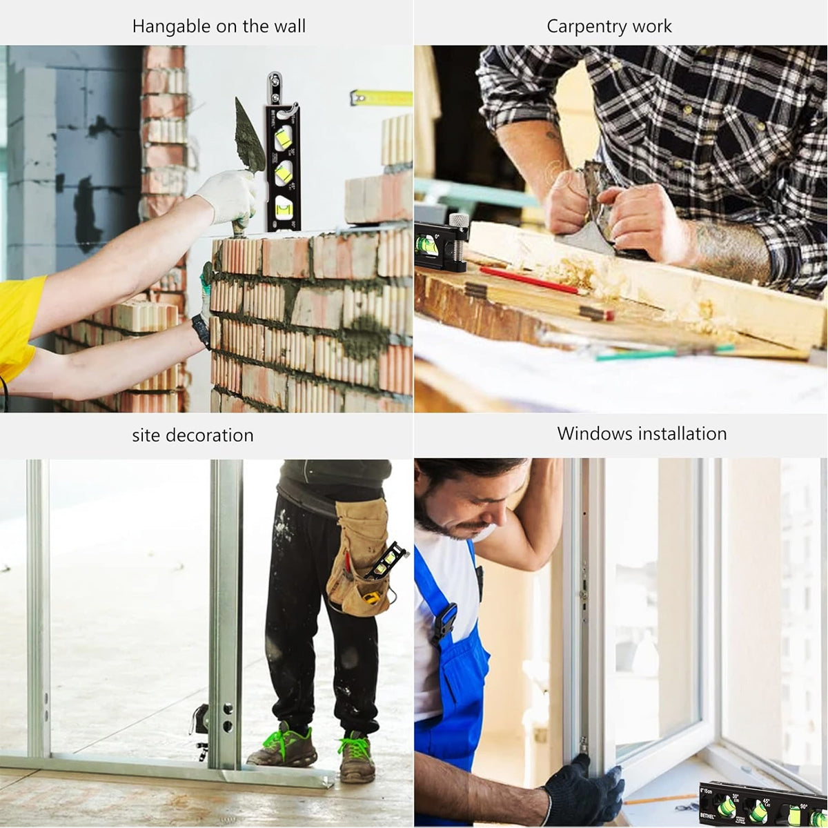 Small Aluminum Alloy Spirit Level for Precision Measuring