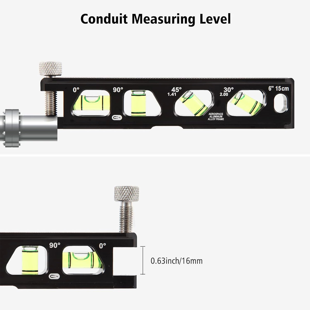 Small Aluminum Alloy Spirit Level for Precision Measuring