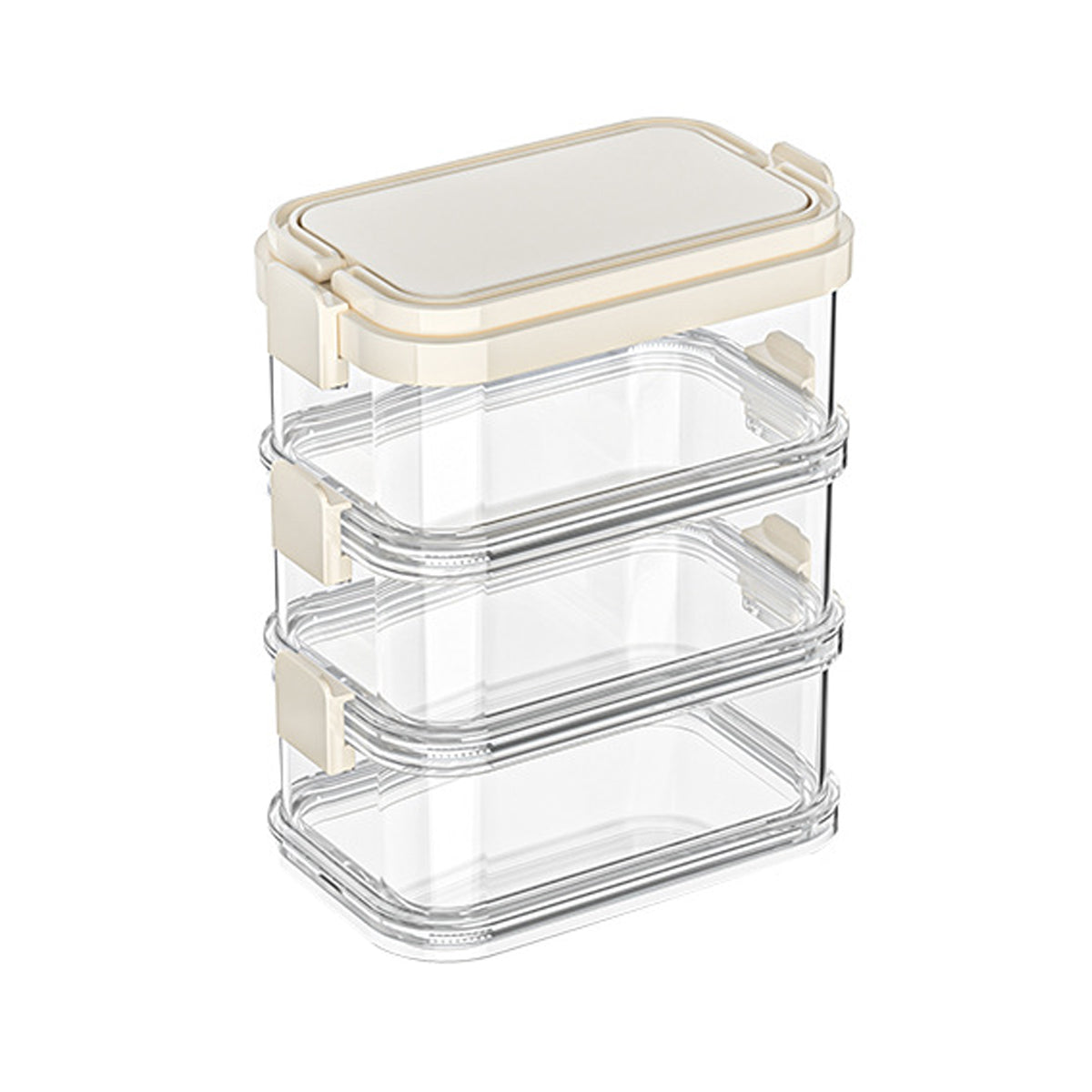 3-Layer Stackable Spice Storage Box with Handle