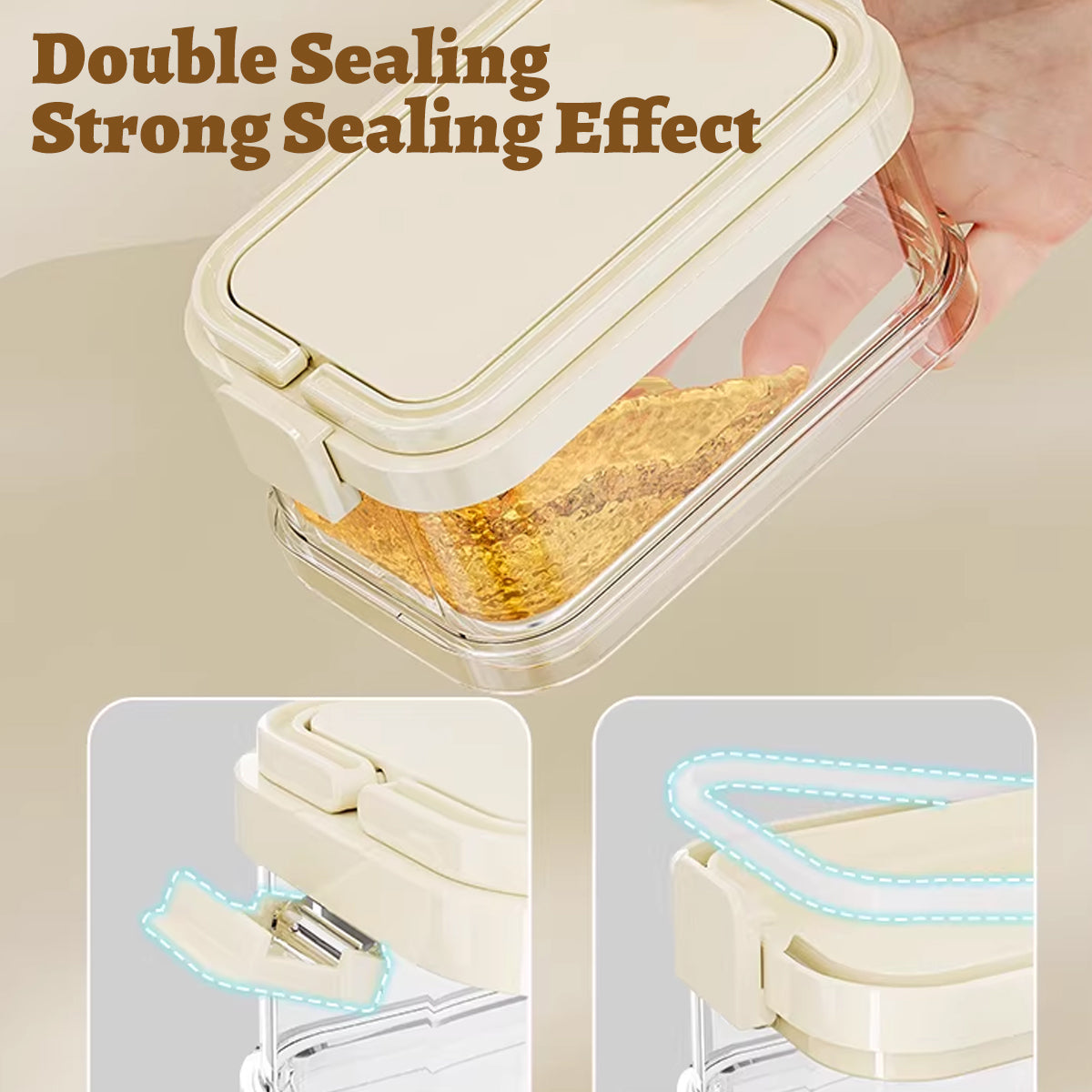 3-Layer Stackable Spice Storage Box with Handle