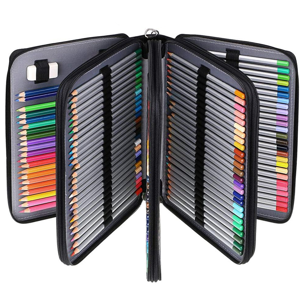 168 Slots Large Capacity Pencil Case Foldable Storage Bag