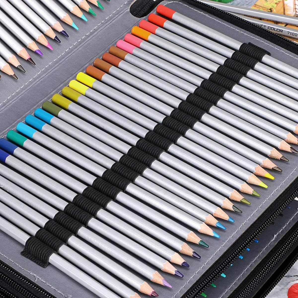 168 Slots Large Capacity Pencil Case Foldable Storage Bag