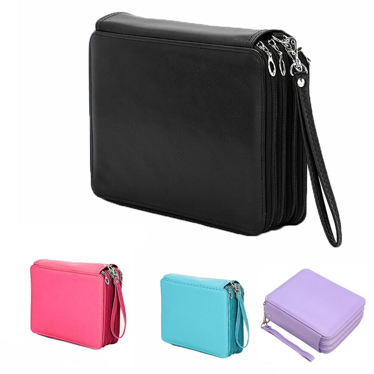 168 Slots Large Capacity Pencil Case Foldable Storage Bag