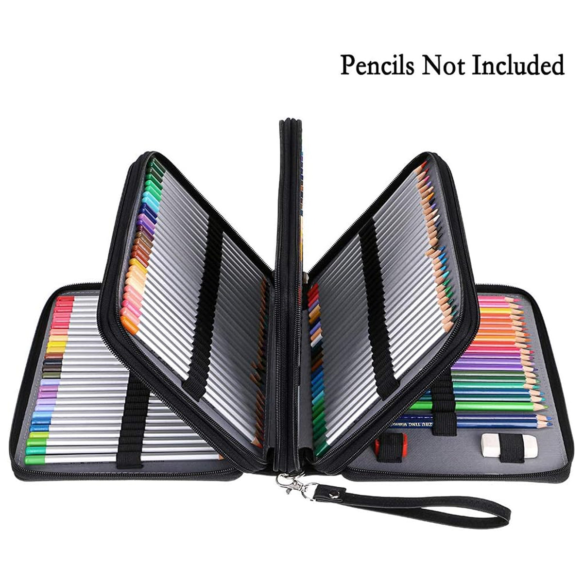 168 Slots Large Capacity Pencil Case Foldable Storage Bag