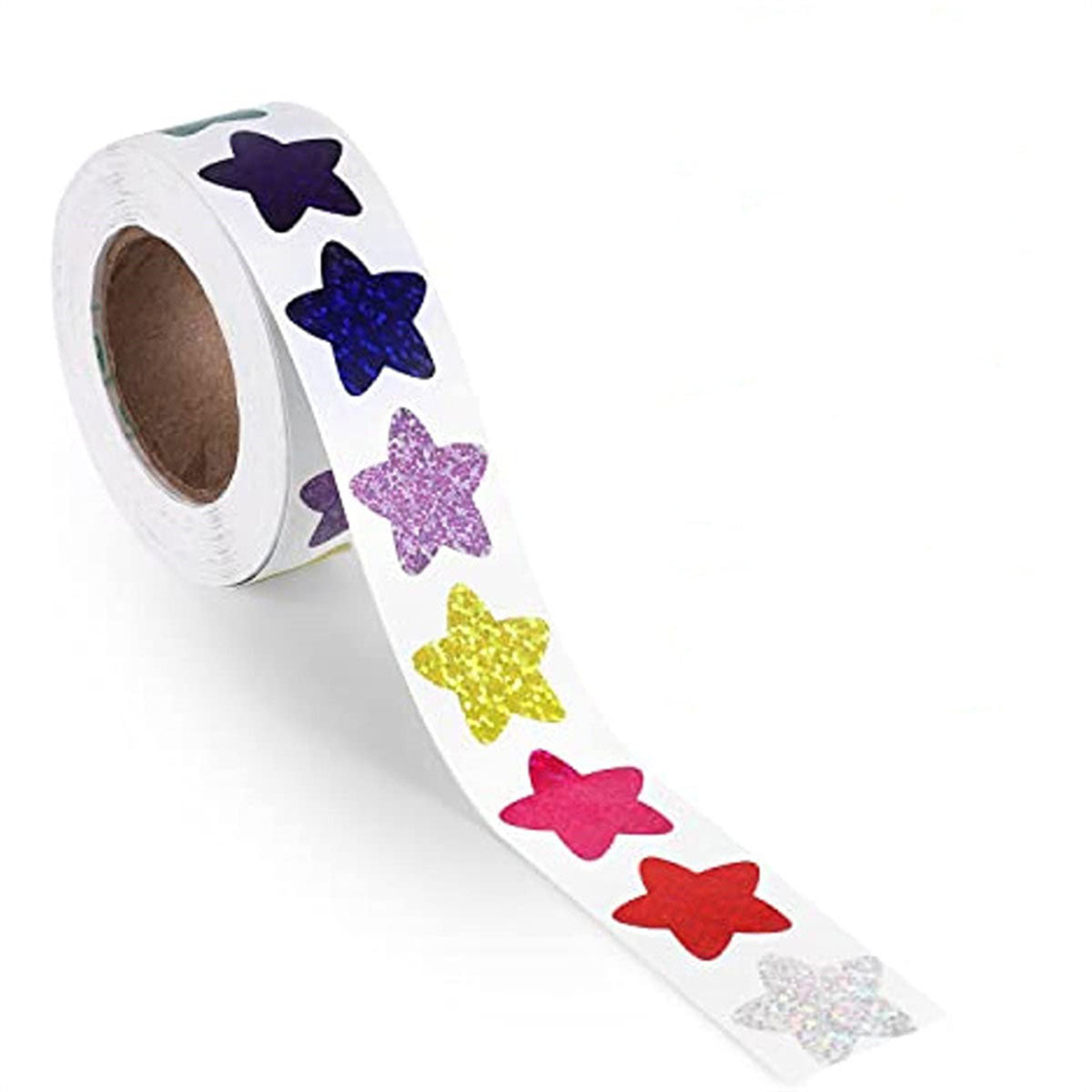 10 Rolls Glitter Star and Heart Reward Stickers