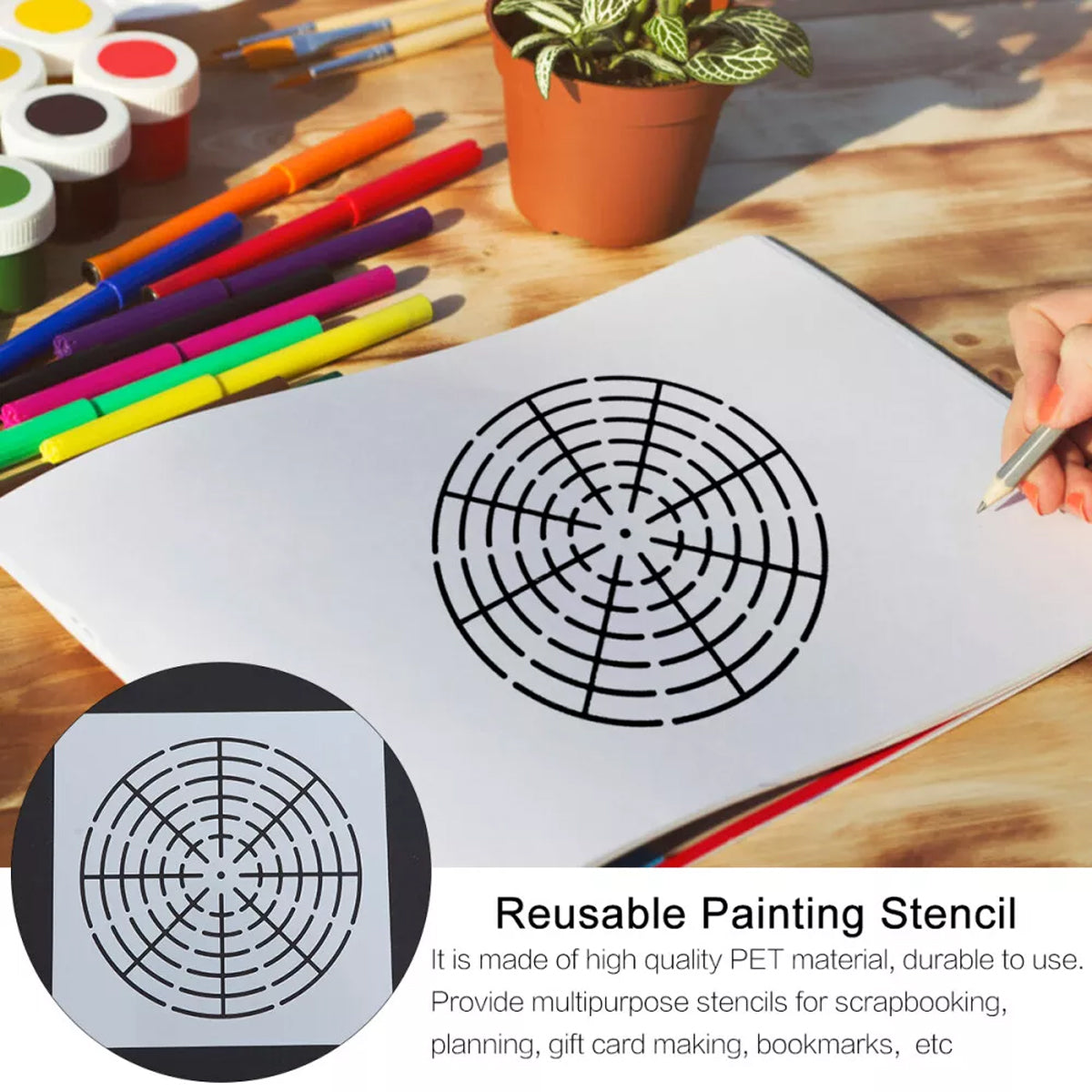 30 Pcs Mandala Stencil Set Reusable DIY Art Craft Templates