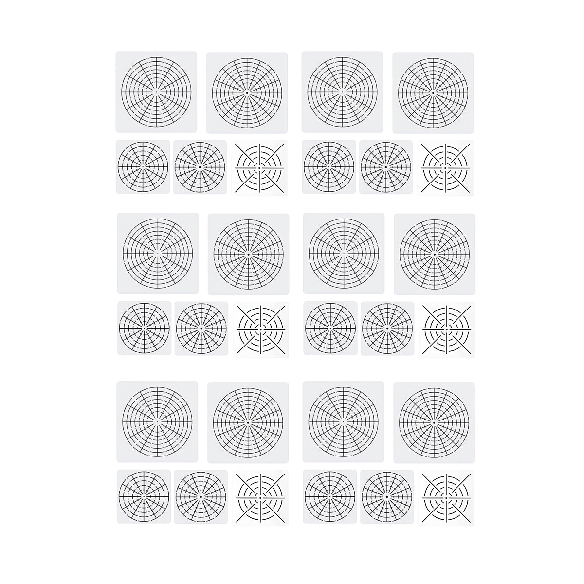 30 Pcs Mandala Stencil Set Reusable DIY Art Craft Templates