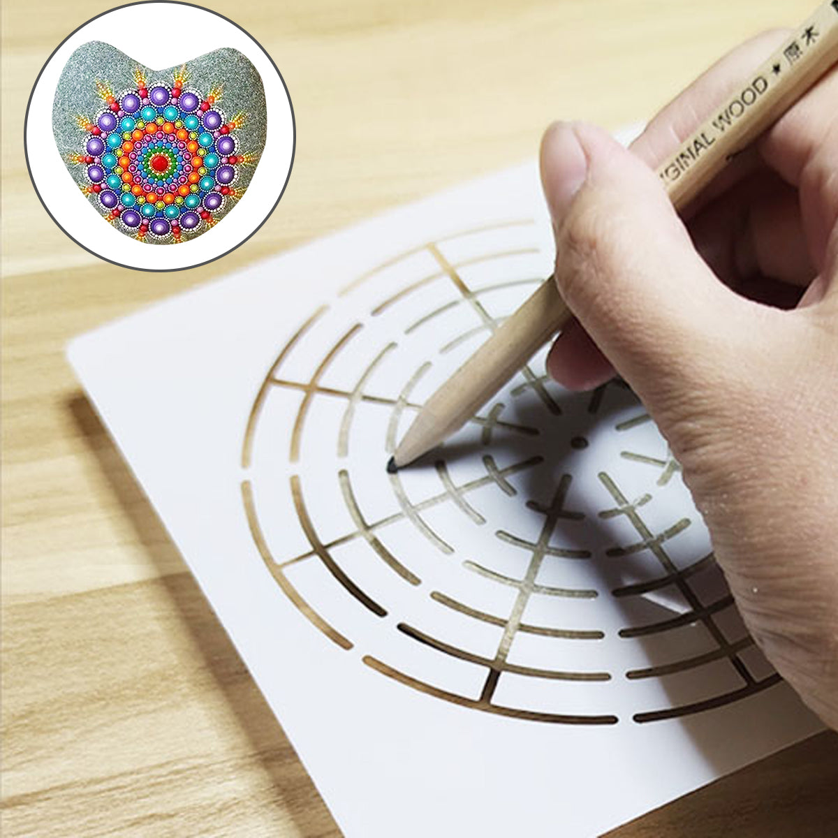 30 Pcs Mandala Stencil Set Reusable DIY Art Craft Templates