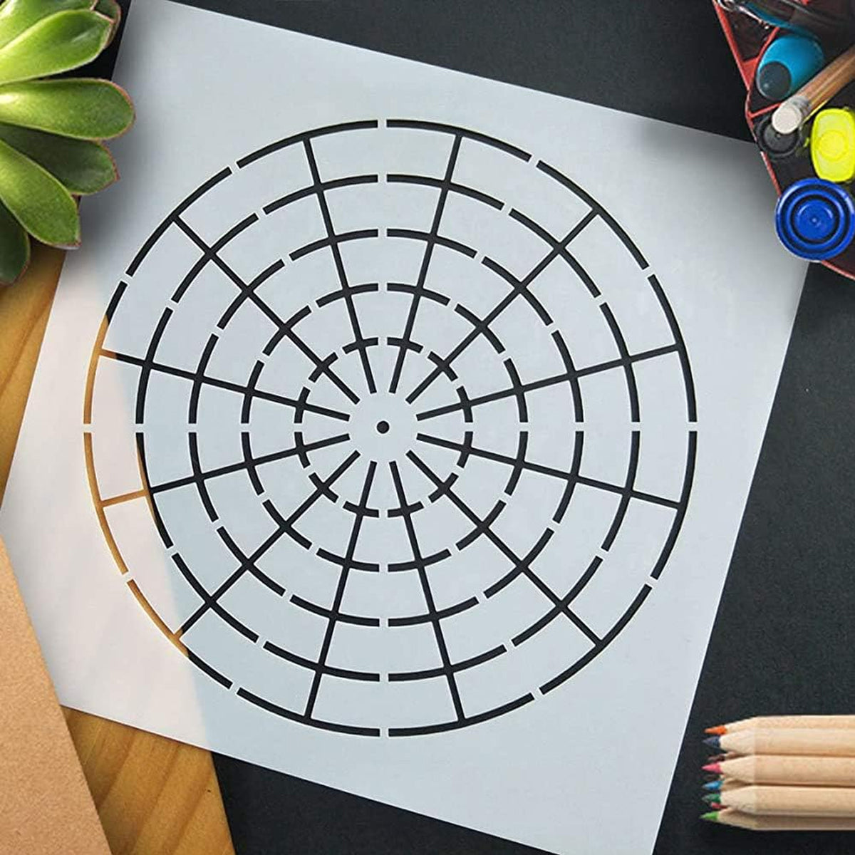 30 Pcs Mandala Stencil Set Reusable DIY Art Craft Templates