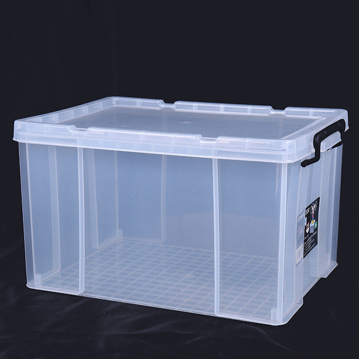 Transparent Storage Box with Handle for Clothes Toys