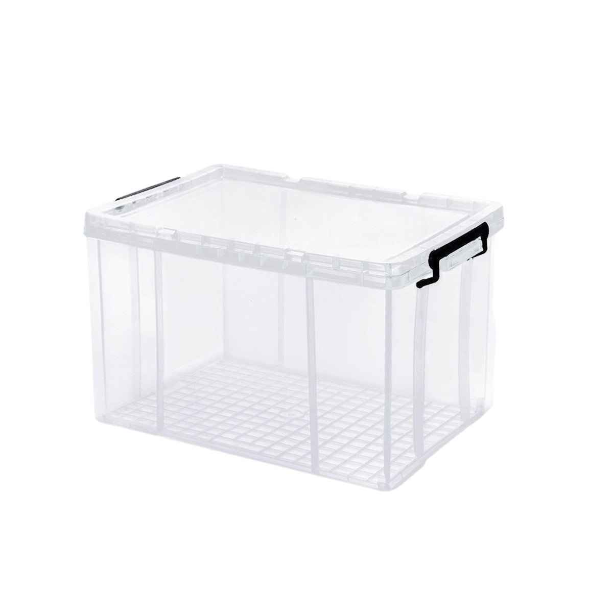 Transparent Storage Box with Handle for Clothes Toys