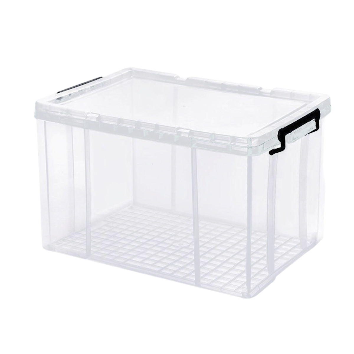 Transparent Storage Box with Handle for Clothes Toys