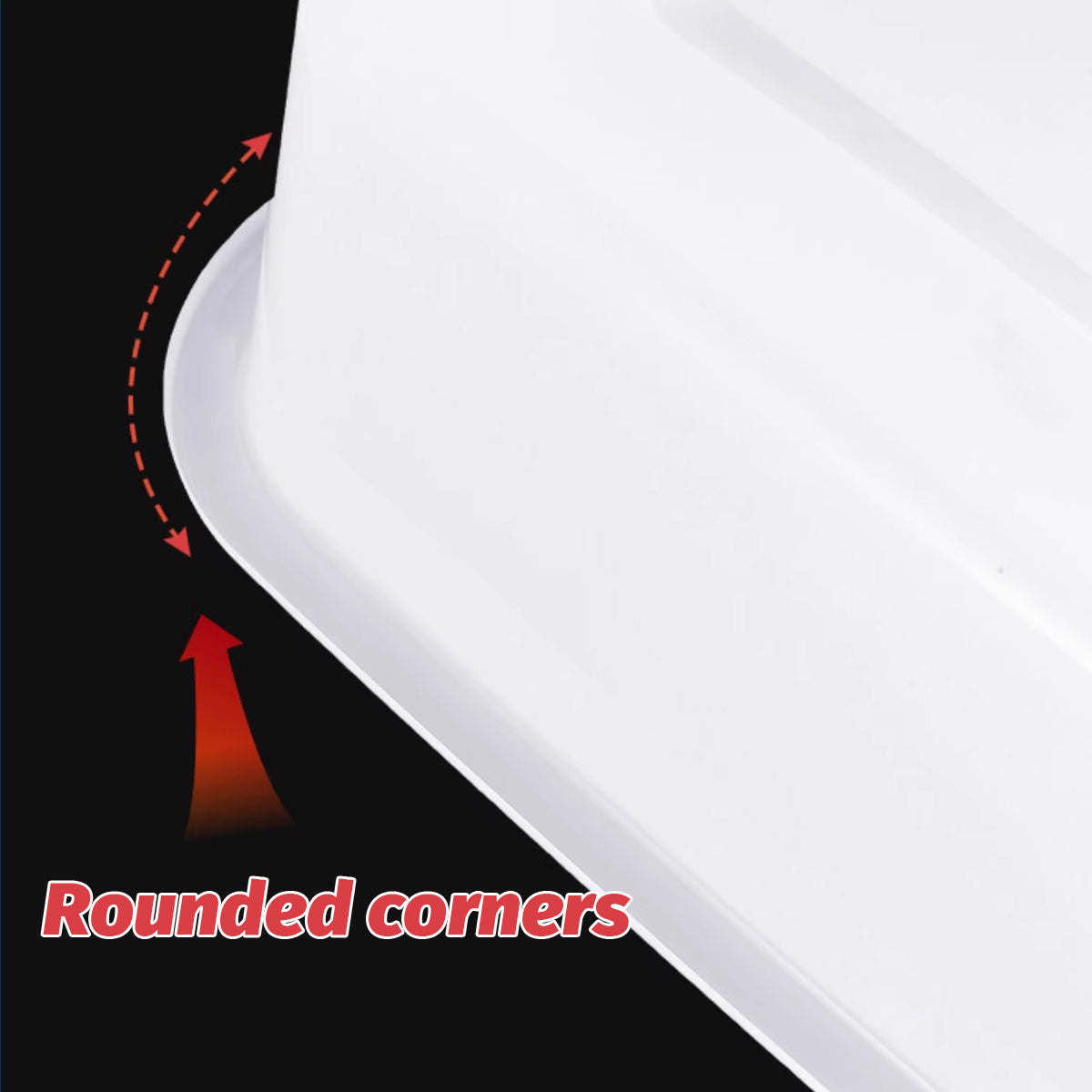 Rectangular Plastic Storage Boxes 6pcs Two Sizes