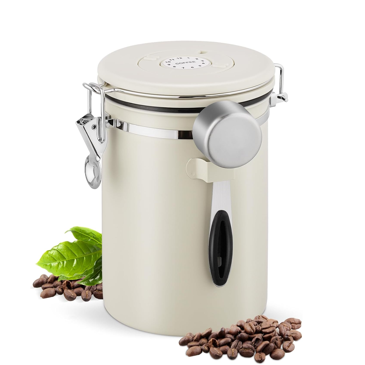 Stainless Steel Coffee Canister with CO2 Valve