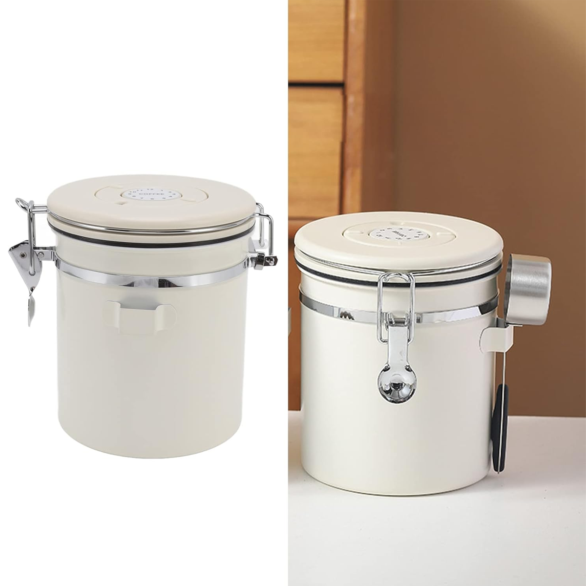 Stainless Steel Coffee Canister with CO2 Valve