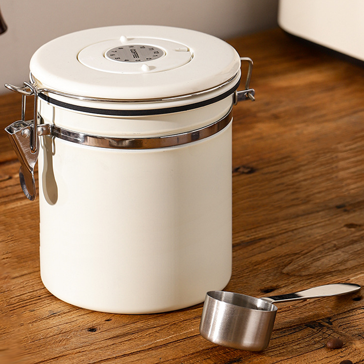 Stainless Steel Coffee Canister with CO2 Valve
