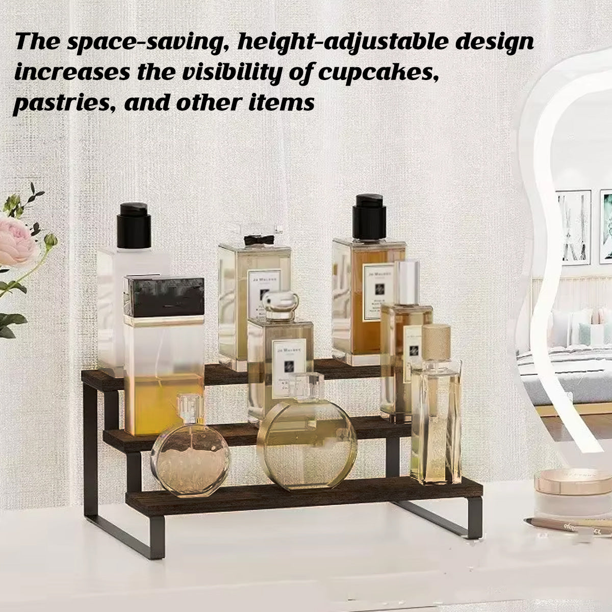 2 Pcs 3-Tier Step Display Stand for Dessert