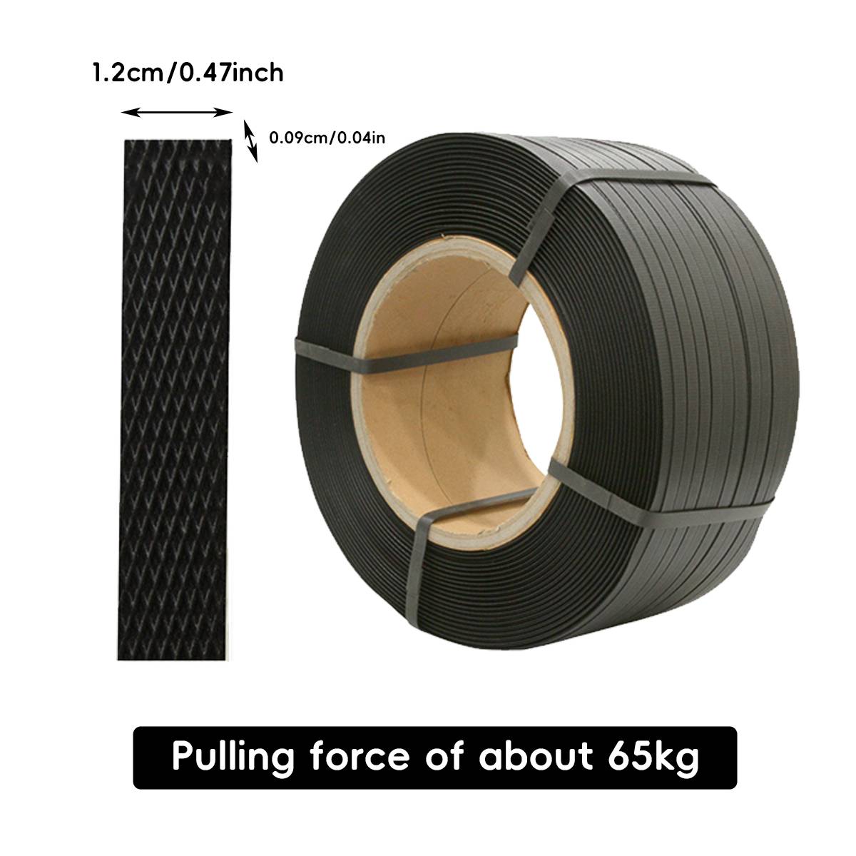 Plastic Steel Strapping Band 65kg for Shipping