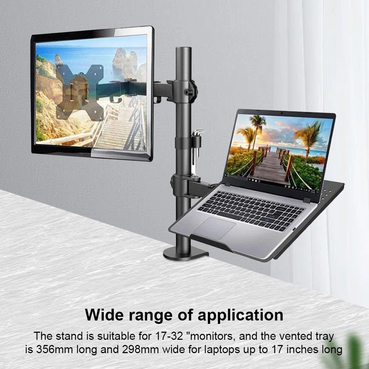Monitor and Laptop Mount for 17-32 Inch Screens