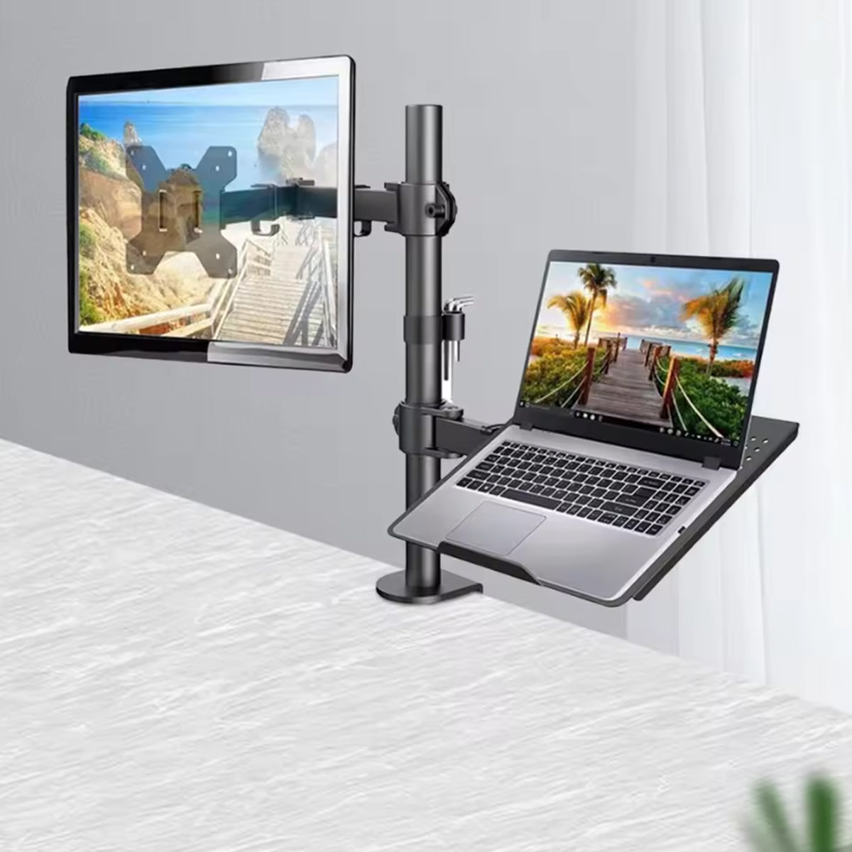 Monitor and Laptop Mount for 17-32 Inch Screens