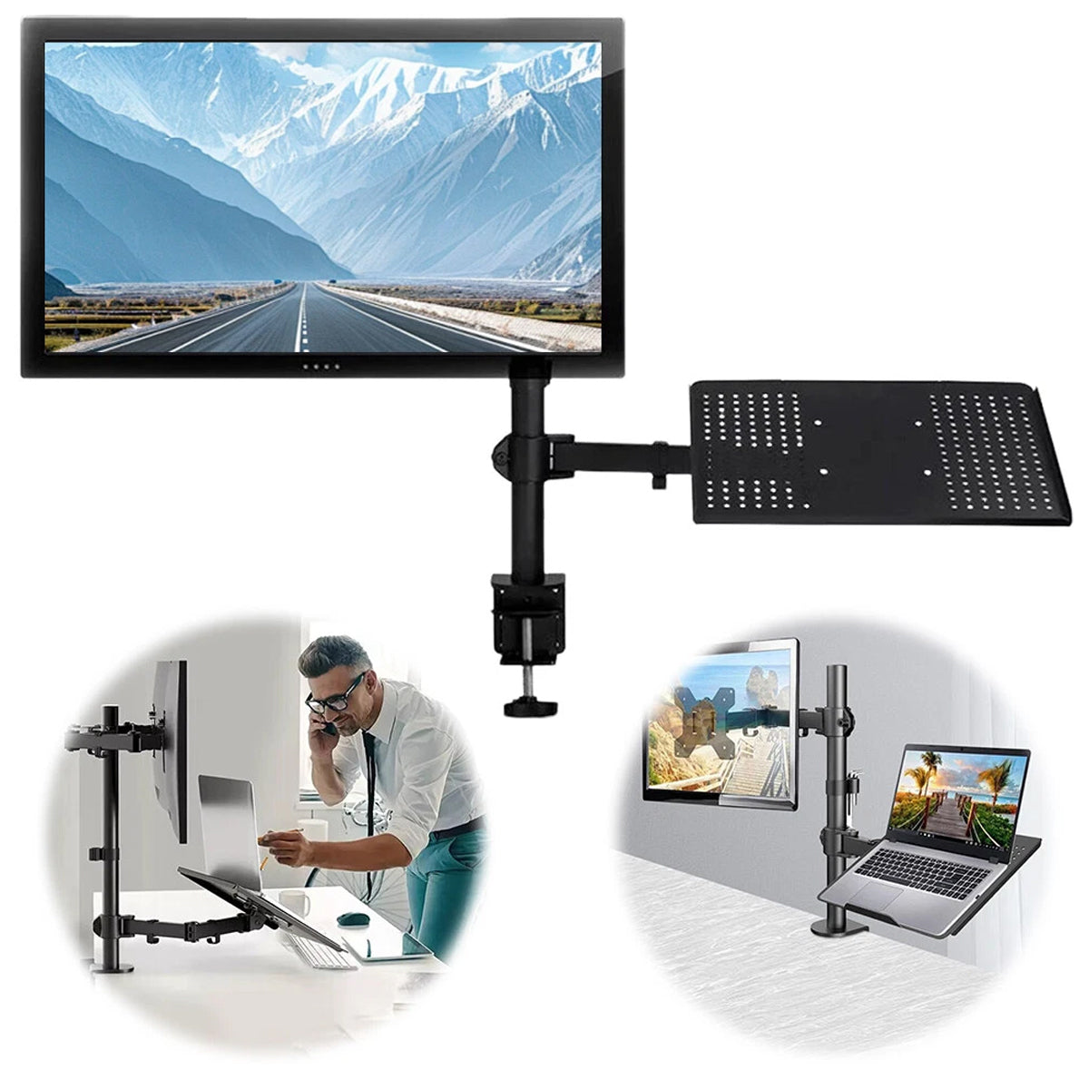 Monitor and Laptop Mount for 17-32 Inch Screens