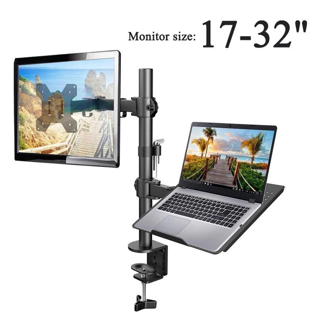 Monitor and Laptop Mount for 17-32 Inch Screens