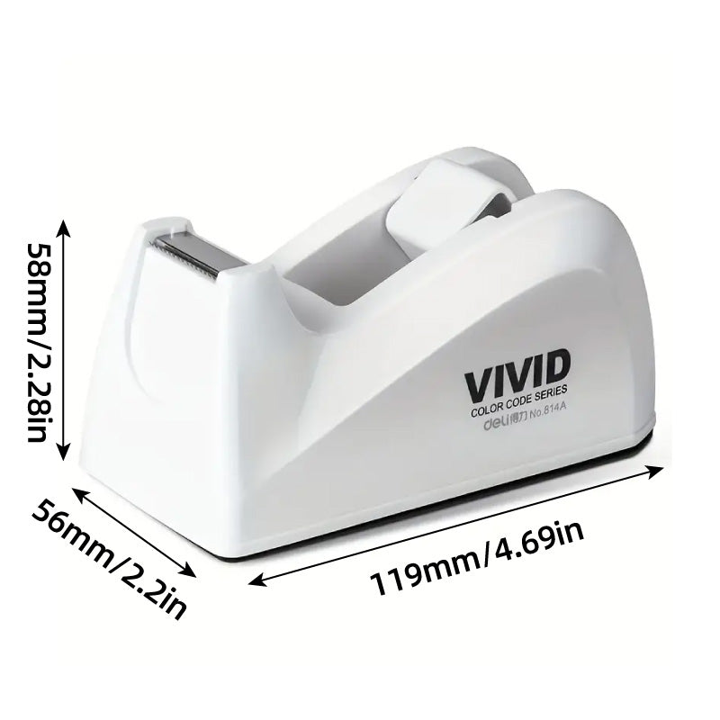Transparent Tape Dispenser Non-Slip Base Sharp Cutter