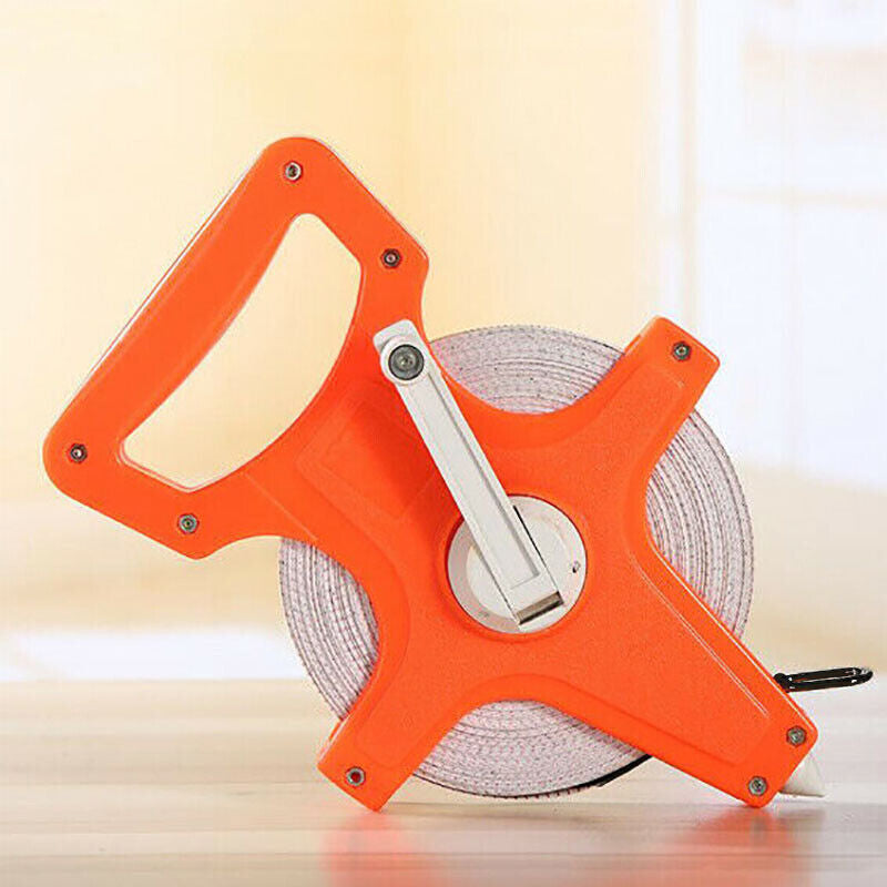 30/50/100M Fiberglass Open Reel Tape Measure for Long Distance Use