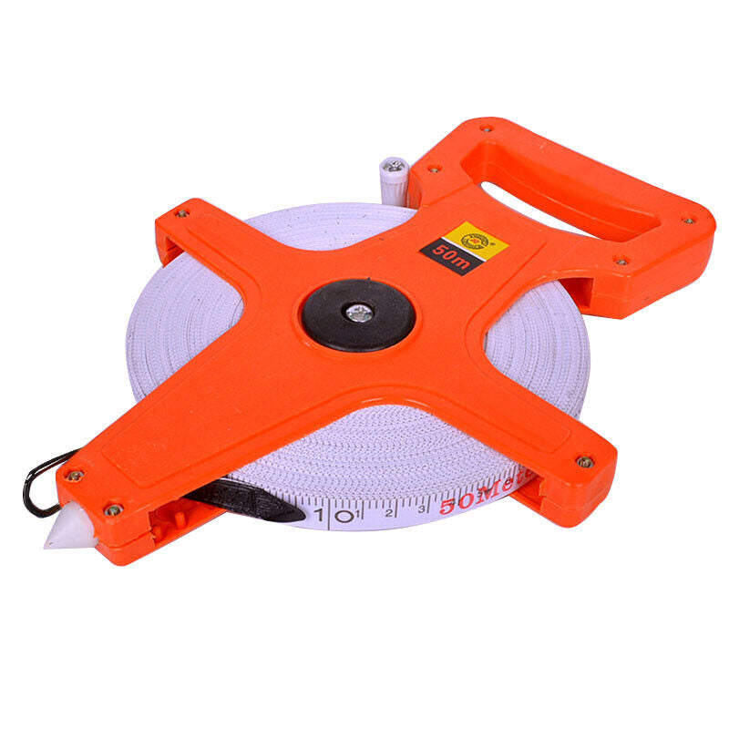 30/50/100M Fiberglass Open Reel Tape Measure for Long Distance Use