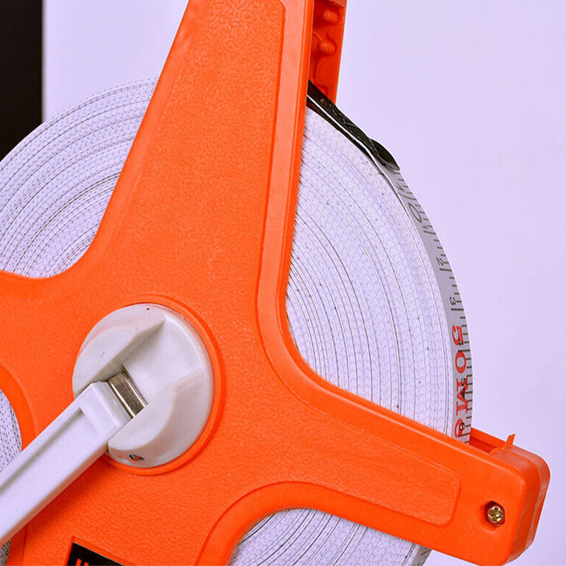 30/50/100M Fiberglass Open Reel Tape Measure for Long Distance Use