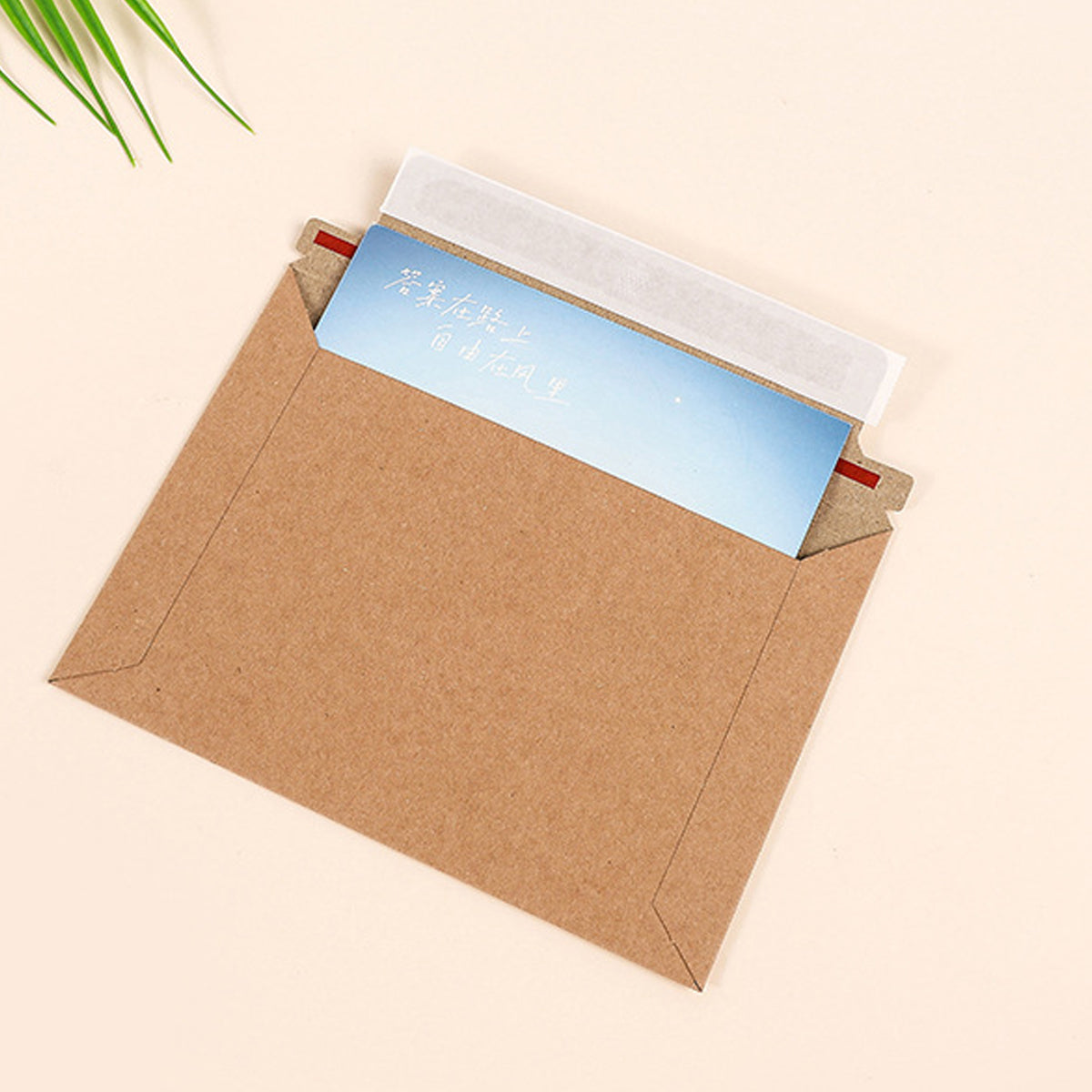 100 Pcs Waterproof Archive File Envelopes Kraft Self-Seal
