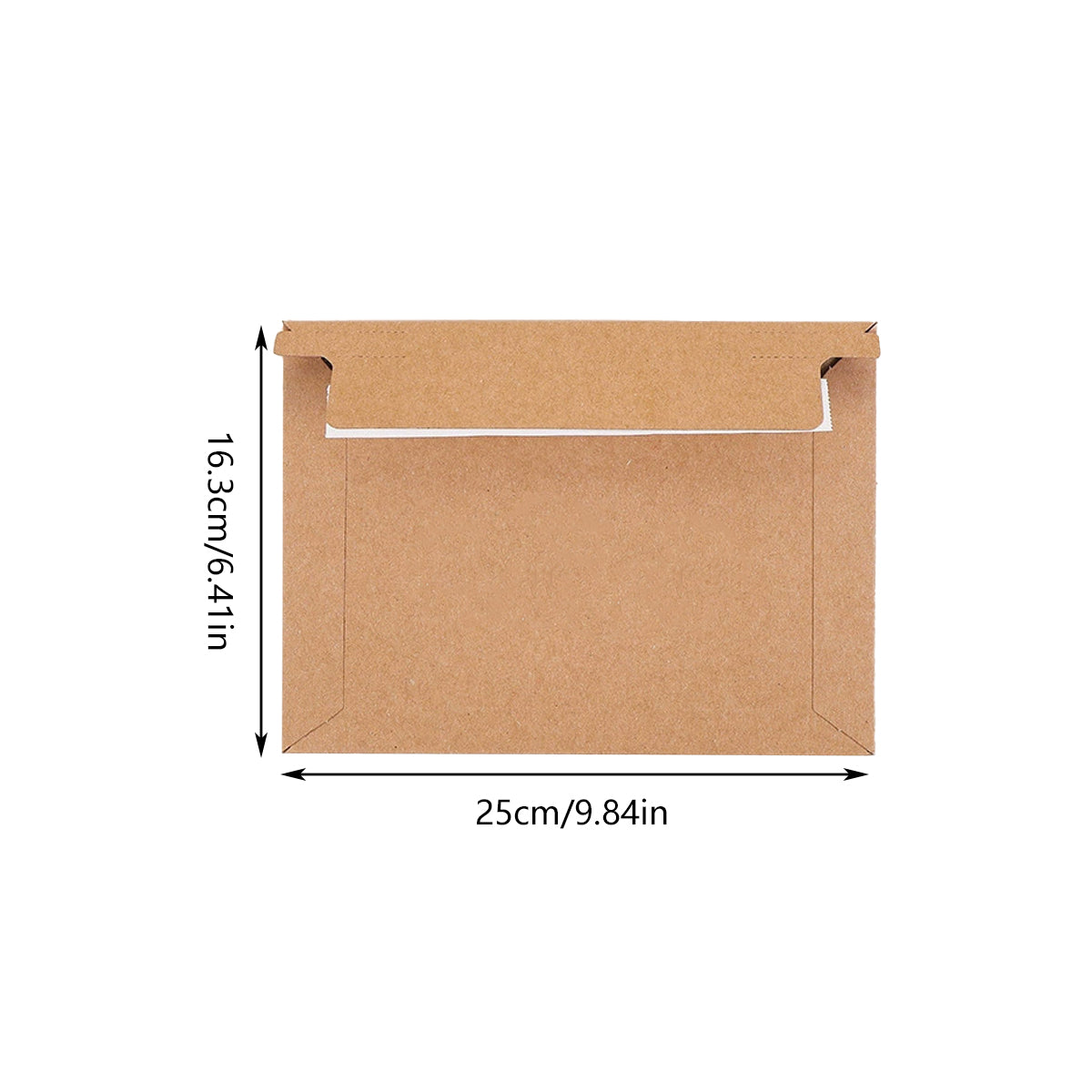 100 Pcs Waterproof Archive File Envelopes Kraft Self-Seal