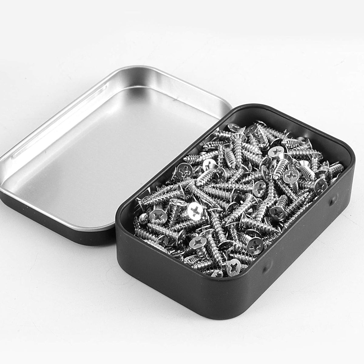20pcs Flip Top Tin Storage Boxes for Crafts