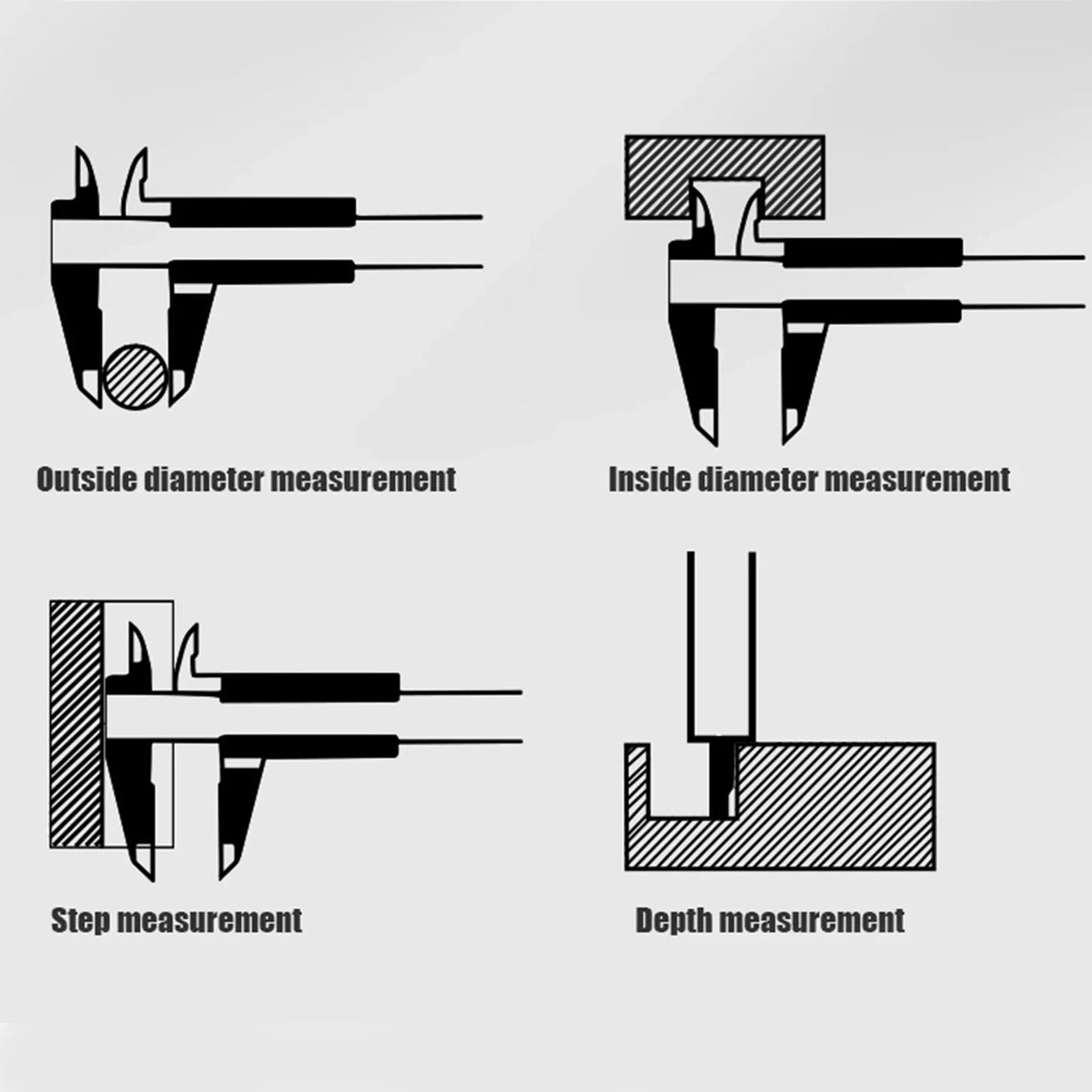 Stainless Steel Vernier Caliper 200mm Metric Scale