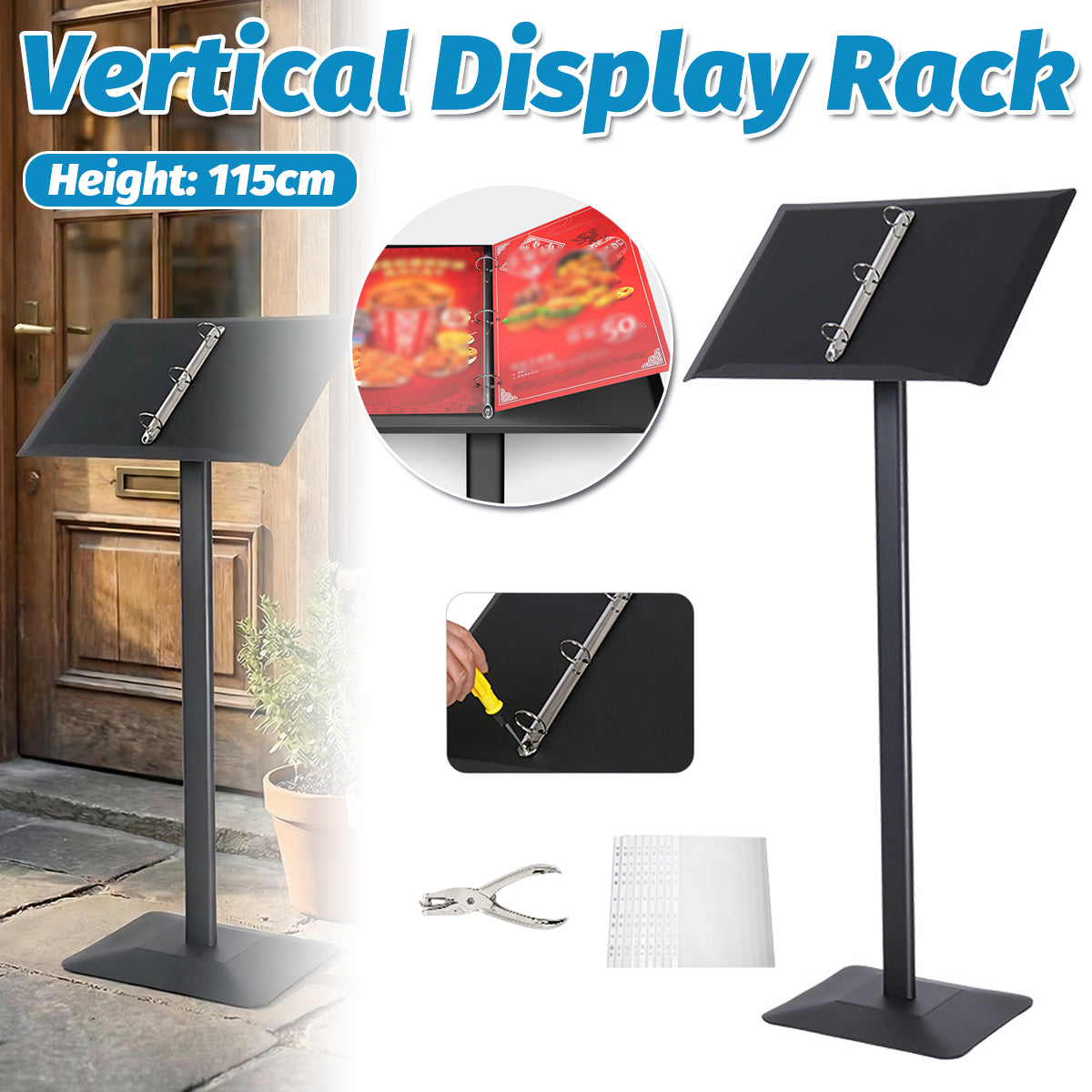 Restaurant Menu Display Stand for Cafe Bar Counter