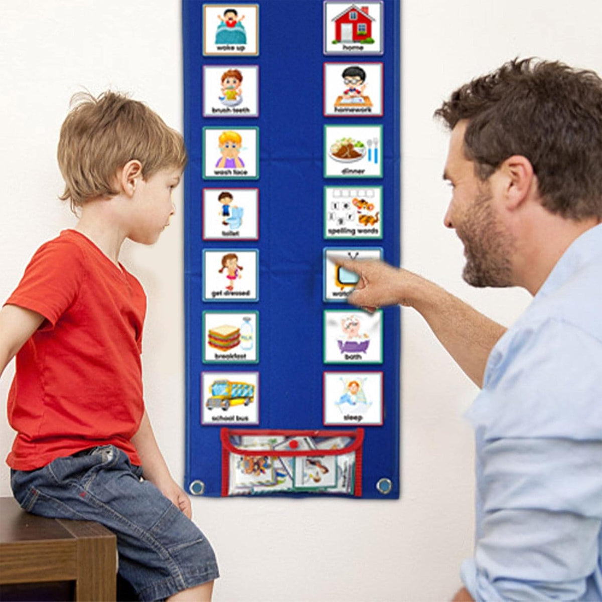 Children’s Visual Schedule Board Daily Routine Organizer Set
