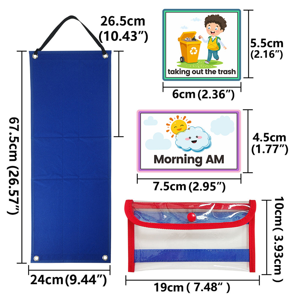 Children’s Visual Schedule Board Daily Routine Organizer Set