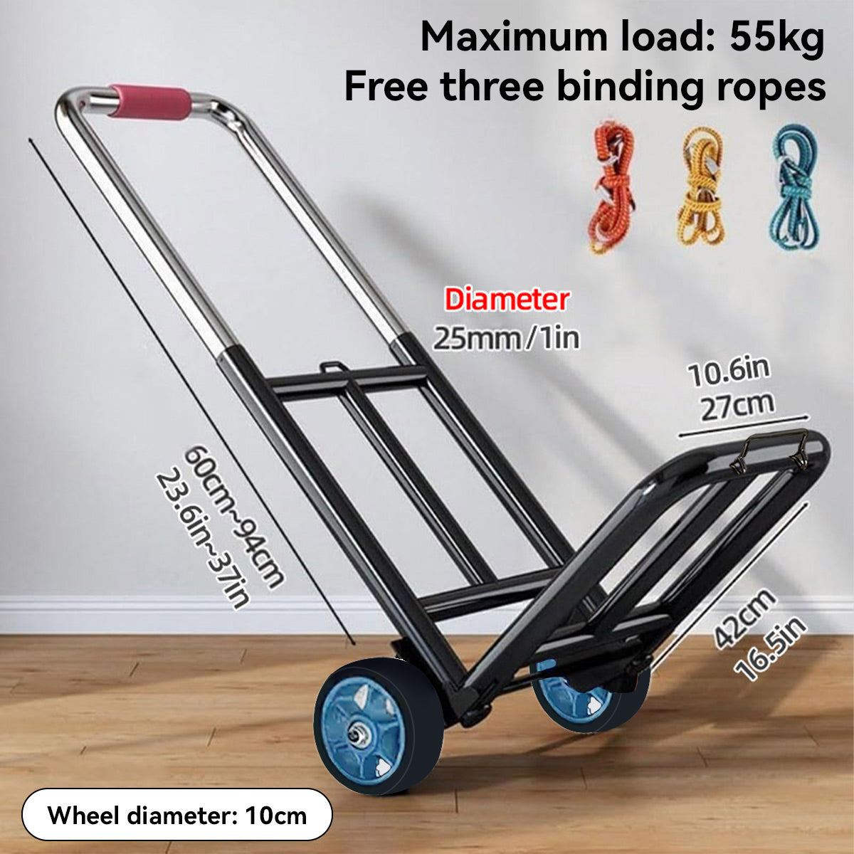 Folding Portable Shopping Cart Trolley for Travel
