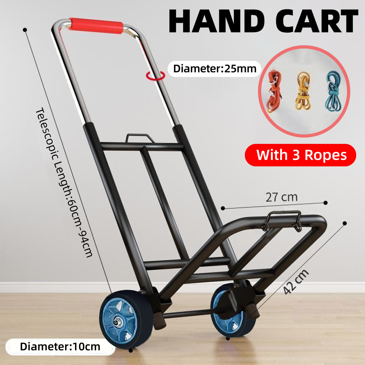 Folding Portable Shopping Cart Trolley for Travel