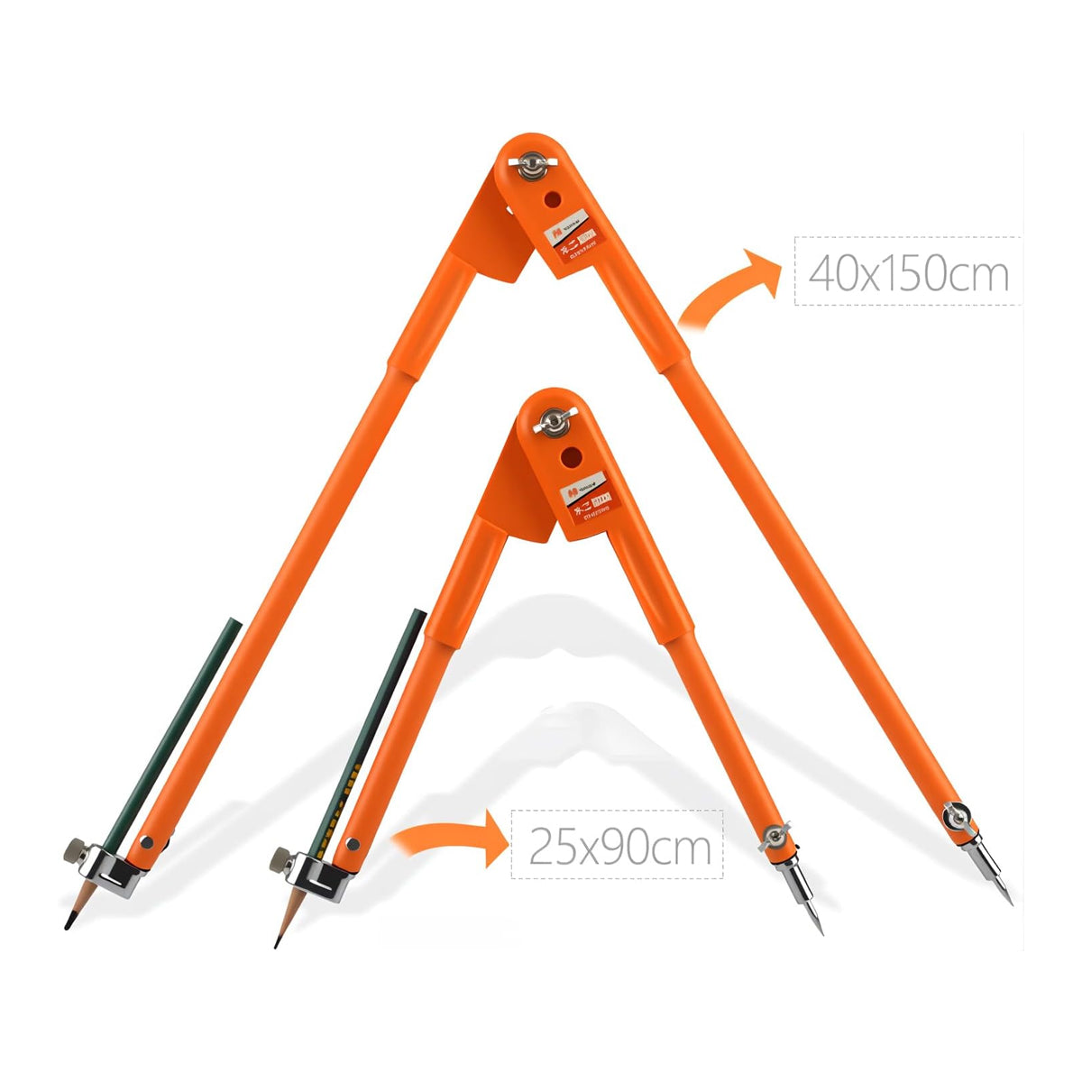 Carpenter Compass Drawing Tool Adjustable Radius for Drafting