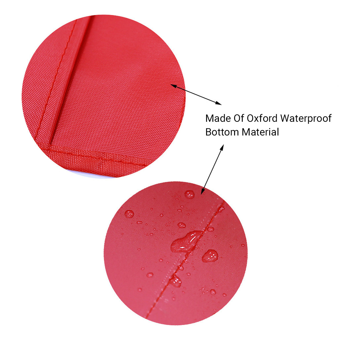 Wall-Mounted File Storage Hanging Bag Waterproof Multi Pocket Red