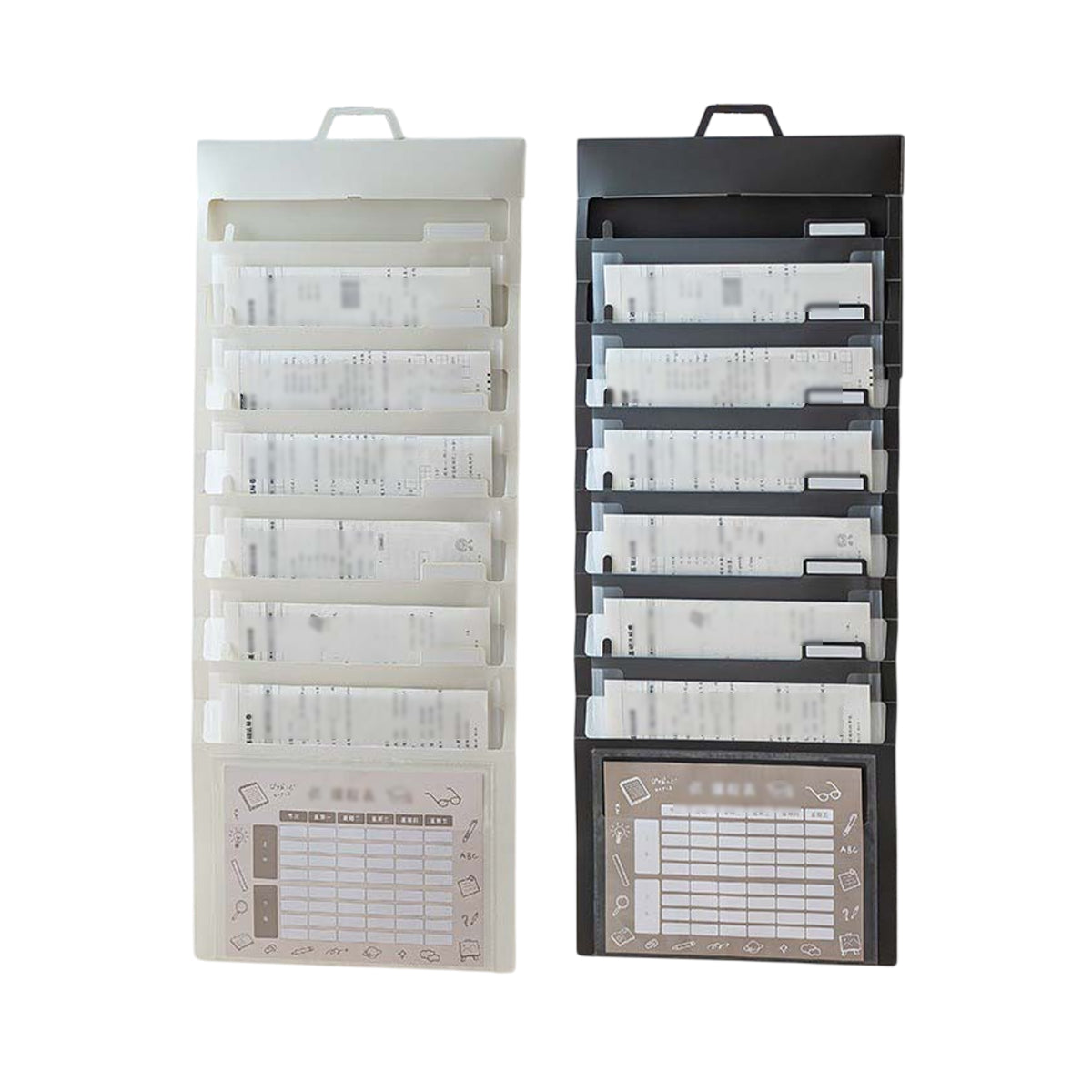 Wall-Mounted Accordion File Organiser